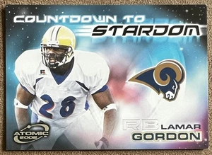 2002 Pacific Atomic Countdown to Stardom #15 Lamar Gordon Rookie Rams Football - Picture 1 of 3
