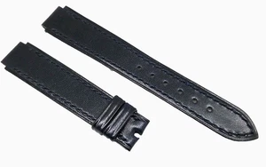 Uhrenarmband 16mm Original Chopard Kalbsleder dunkelblau - Picture 1 of 4