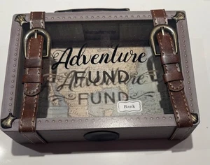 Adventure travel Fund Bank in rustic wood - Picture 1 of 4