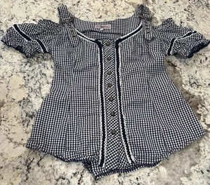 Marjo Glow Gingham Floral Dirndl Shirt Größe US 6 EU 38 Sexy Cosplay Oktoberfest - Bild 1 von 15