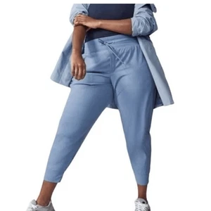 Athleta Damengröße 18 Plus Cottage blau Trekkie North Jogginghose kurz geschnitten - Bild 1 von 10