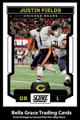 2023 Score Justin Fields #99 Chicago Bears NFL Football Base Set - Image 1 of 2