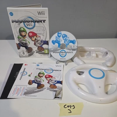 Mario Kart Wii (Nintendo Wii, 2008) + 2 x Wii Wheels – Complete  Tested - Image 1 of 4