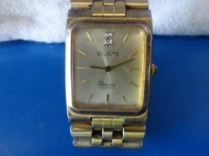 Elgin Diamond Quartz Wristwatch "Not Working" - Picture 1 of 5