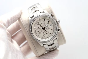 Tag Heuer Link CJF2118 42mm Cal. 16 Stahl Diamant Lünette Chronograph Herrenuhr - Bild 1 von 17
