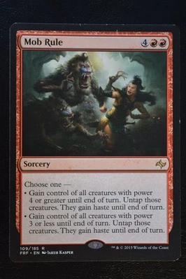 Magic The Gathering MTG MOB RULE Fate Reforged LP Lightly Played - Image 1 of 2