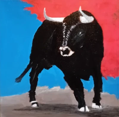 Nash Lago cm 30x30 olio su tela The Bull - Immagine 1 di 4