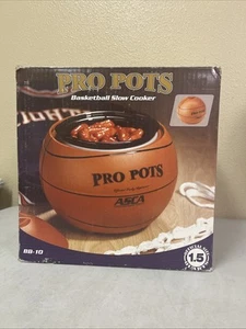 Pro Pots Basketball Slow Cooker 1.5 Qt Tailgate Party March Madness, BB-10 - Picture 1 of 3