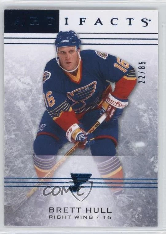 2014-15 Upper Deck Artifacts Sapphire /85 Brett Hull #28 HOF - Image 1 of 2