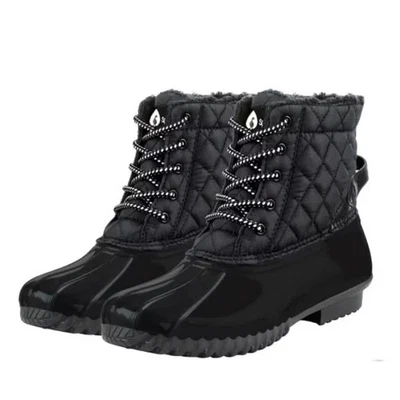 Sporto Women's Size 7 Black Andie Water Repellant Duck Boots NWT - Image 1 of 4