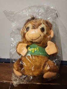 NEU Vintage 1981 Shirt Tales BOGEY Plüsch Affe Stofftier Neu in Verpackung 7 Zoll Cartoon - Bild 1 von 5