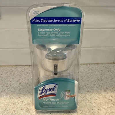 Lysol No-Touch Hand Soap Dispenser Classic White *NEW* *SEALED* - Image 1 of 4