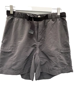 The North Face Shorts size M grey W32" belted nylon womens - Picture 1 of 5
