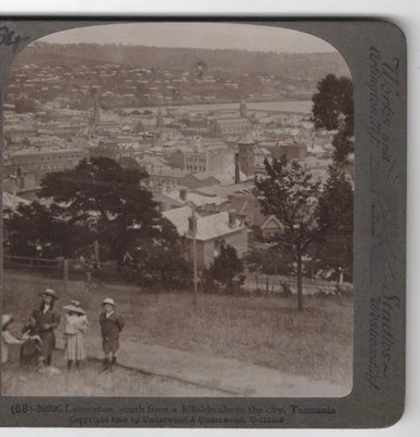 TASMANIA SV - Launceston - Panorama Sur Desde Hillside - Foto de Australia c1908 Foto 1 de 3