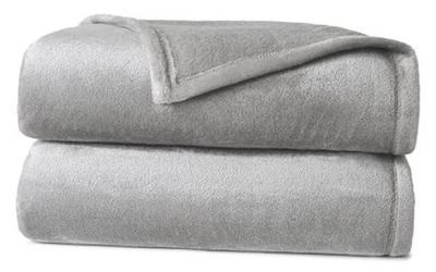  Manta de lana mullida, suave, cálida y acogedora mantas de cama para gris completo/queen Foto 1 de 4