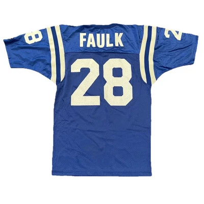 Camiseta Indianapolis Colts Faulk Campeón Hombre Talla 40 Azul NFL Marshall Foto 1 de 4