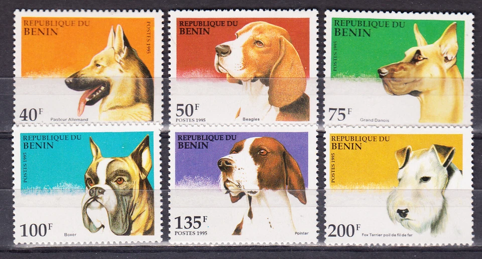 W BENIN 0741-746 DOGS - Image 1 of 1
