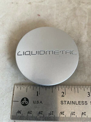 Liquidmetal Motorsports Snap In Silver Wheel Rim Hub Cover Center Cap CAP1015 - Image 1 of 4
