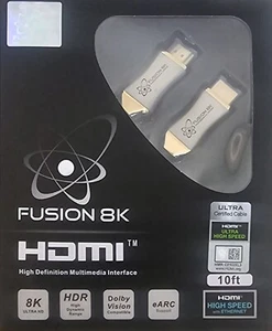 Fusion8K HDMI 2.1 Cable Supports 8K @60Hz and 4K @120Hz (10 Feet) - Picture 1 of 7