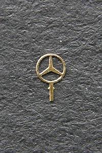 Mercedes-Benz STERN Star Logo Cooling 1,93mm gold 1:43 AutoArt PMA Norev Schuco - Picture 1 of 3