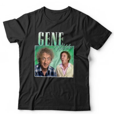 Gene Wilder Tshirt Appreciation Unisex Throwback Homage Stag Hen Do Wonka - Image 1 of 4