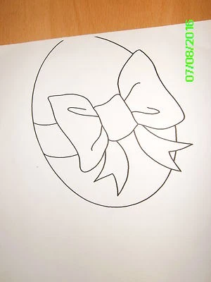 1x Window Color Malvorlage "Ostern", 2 Eier-Motive, unbeschriftet, gebraucht  - Bild 1 von 2