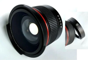 Obiettivo panoramico Ultra HD Fisheye per Canon Vixia HF R60 R62 R70 R72 R600 R700 - Foto 1 di 11