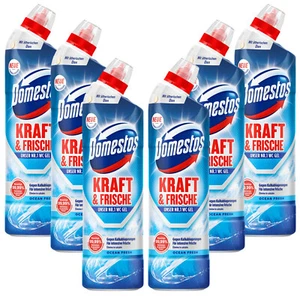 6x 750ml Domestos Aktiv Kraft WC Gel Ocean Fresh Toilette Reinigung - Bild 1 von 3