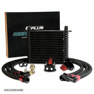 15 Row Engine Aluminum AN-10 Remote Transmission Oil Cooler Filter Relocation - Picture 1 of 9