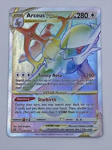 Pokémon JCC Arceus VSTAR Espada y Escudo: Estrellas Brillantes 176/172 Arco Iris Secreto - Imagen 1 de 5