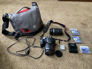 Canon EOS Rebel T1i EOS 500D + Zoom Lens & Case - Picture 1 of 6
