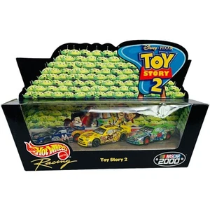 Disney Pixar Hot Wheels Toy Story 2 NASCAR Atalanta 500 Die Cast 3 Car Set VTG - Picture 1 of 14
