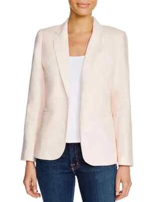 Women's Joie Mehira Linen Crisp Blazer Jacket  Ivory Open Minimalist $298 Size 4 - Image 1 of 4