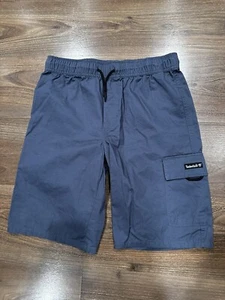 Timberland Shorts Boys Large Gray (14-16) Cotton Cargo Utility Flat Front EUC - Picture 1 of 11