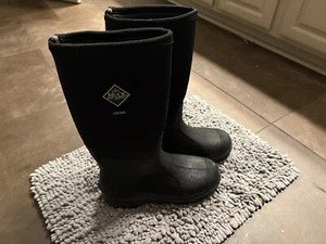 Muck Chore Classic Rubber Work Boots Black Tall NO DEFECTS LIKE OTHERS LISTED - Picture 1 of 7