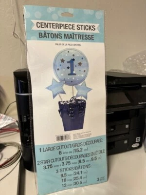 One Little Star 3ct. Centerpiece Sticks Party Decoration Supply New!!! - Image 1 of 2