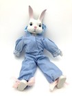 1980’s Vintage Porcelain/ Fabric Bunny Rabbit Doll 14” Tall. Euc