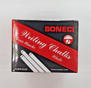 SONECI Natural Calcium White Writing Tapered Quality Sanitary Chalk Mega Pack - Picture 1 of 7