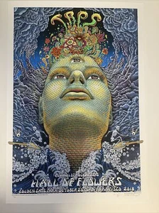Emek TRPS (The Rock Poster Society) 2018 Limited Signed #’d Doodled Embossed - Picture 1 of 10