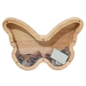 Handicraft Butterfly Shaped Piggy Bank Decorative Saving Money Jar DIY - Picture 1 of 12