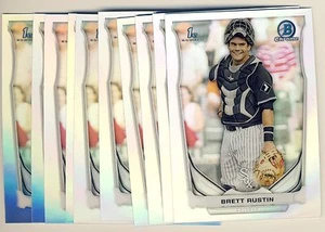(20) 2014 Bowman Chrome Draft Refractor BRETT AUSTIN Rookie LOT White Sox DP104 - Picture 1 of 1