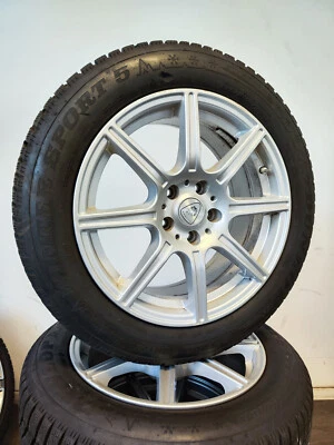 4 Winterreifen 225/55R17 17" Aluett Alufelgen KBA 50319 8Jx17 ET 45 - Bild 1 von 4