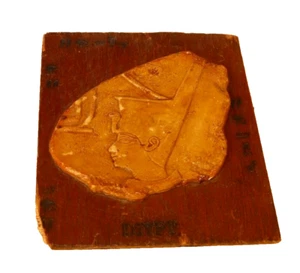 Arte en madera de pared antiguo egipcio reina Cleopatra nombre jeroglífico tallado a mano - Imagen 1 de 12