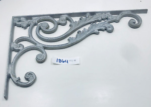 Fence topper, mailbox aluminum Vintage Cast Iron Shelf Brackets ~ 23” X 14”