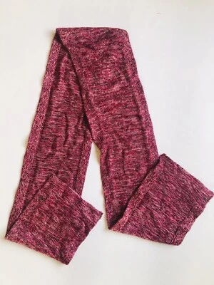 Lululemon Stamped Logo Scarf Merino Wool Burgundy Violet Red Pink $98 - Image 1 of 4