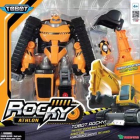 Tobot V Rocky Athlon Vehicle Transforming Robot Excavator Xmas Gift For Kids