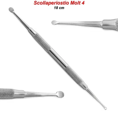 MEDSPO Scollaperiostio Molt 4 Chirurgico Impianto Dentale Rialzo del Seno Curette 18cm