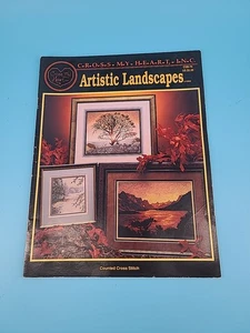 Cross My Heart ~ ARTISTIC LANDSCAPES Cross Stitch Book CSB-76 - Guc - 7 Designs - Picture 1 of 3