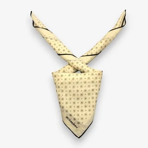 Vintage Burberry Handkerchief Scarf Pocket Square Luxury Neckerchief Bandana 20" - Picture 1 of 4