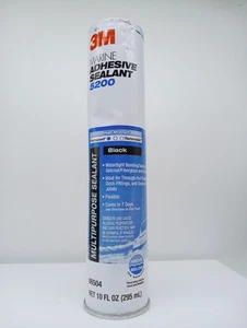 3M 06504 Marine Adhesive Sealant 5200 Black 10 oz Cartridge - Picture 1 of 2